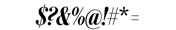 Austin News Headline Condensed Medium Italic Font OTHER CHARS