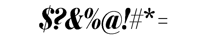 Austin News Headline Condensed Semibold Italic Font OTHER CHARS