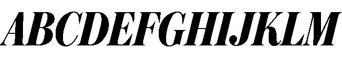 Austin News Headline Condensed Semibold Italic Font UPPERCASE