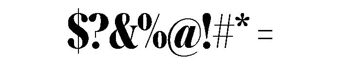 Austin News Headline Condensed Semibold Font OTHER CHARS