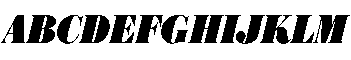 Austin News Headline Condensed Ultra Italic Font UPPERCASE
