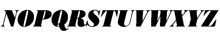 Austin News Headline Condensed Ultra Italic Font UPPERCASE