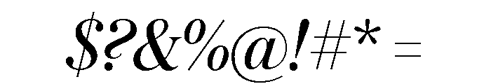 Austin News Headline Italic Font OTHER CHARS
