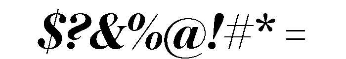 Austin News Headline Semibold Italic Font OTHER CHARS