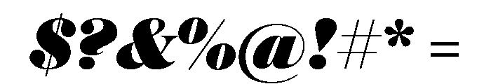 Austin News Headline Ultra Italic Font OTHER CHARS