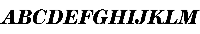 Austin News Text Bold Italic Font UPPERCASE