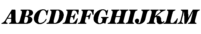 Austin News Text Fat Italic Font UPPERCASE