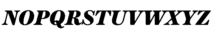 Austin News Text Fat Italic Font UPPERCASE