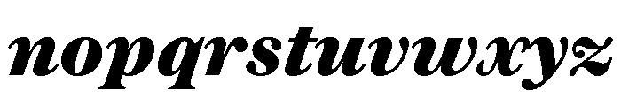 Austin News Text Fat Italic Font LOWERCASE