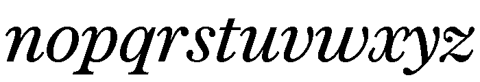 Austin News Text Italic Font LOWERCASE