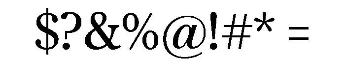 Austin News Text Roman Font OTHER CHARS
