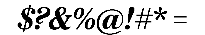 Austin News Text Semibold Italic Font OTHER CHARS