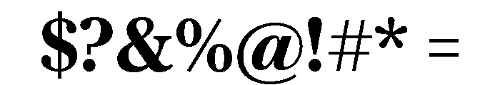 Austin News Text Semibold Font OTHER CHARS