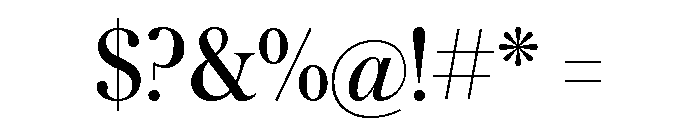 Austin Roman Font OTHER CHARS