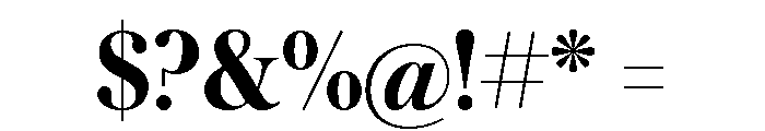 Austin Semibold Font OTHER CHARS