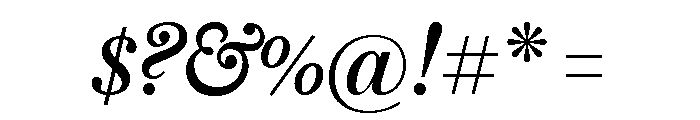 Austin Text Italic No 2 Font OTHER CHARS