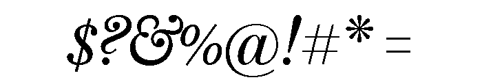 Austin Text Italic Font OTHER CHARS
