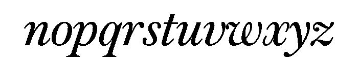 Austin Text Italic Font LOWERCASE