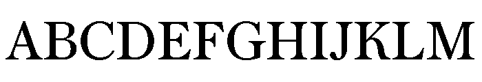 Austin Text Roman Font UPPERCASE