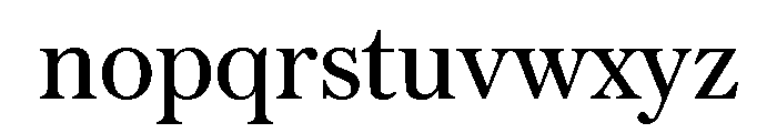 Austin Text Roman Font LOWERCASE