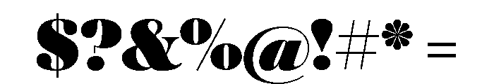 Austin Ultra Font OTHER CHARS