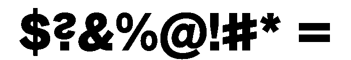 AutoGrotesk ABold Font OTHER CHARS