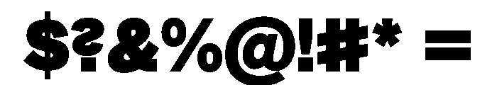 AutoGrotesk AExtrabold Font OTHER CHARS