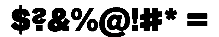 AutoGrotesk BExtrabold Font OTHER CHARS