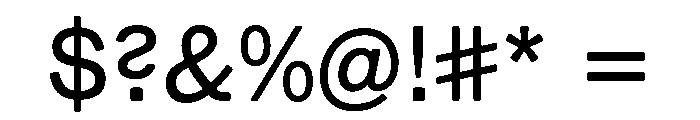 AutoGrotesk BRegular Font OTHER CHARS