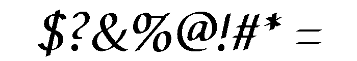 Autopia Italic Font OTHER CHARS