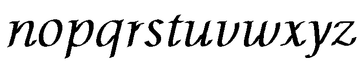Autopia Italic Font LOWERCASE
