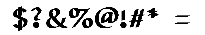 AutopiaBold Font OTHER CHARS
