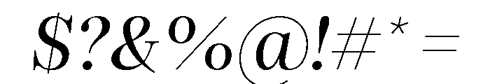 AutreDisplay Italic Font OTHER CHARS