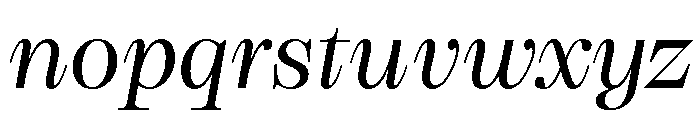 AutreDisplay Italic Font LOWERCASE