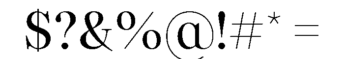 AutreDisplay Regular Font OTHER CHARS
