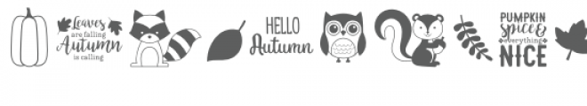 autumn dingbats font Font UPPERCASE