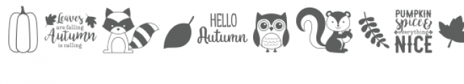 autumn dingbats font Font LOWERCASE