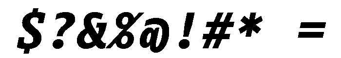 Aubusson Bold Italic Font OTHER CHARS
