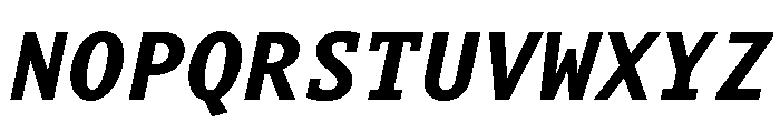 Aubusson Bold Italic Font UPPERCASE