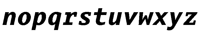 Aubusson Bold Italic Font LOWERCASE
