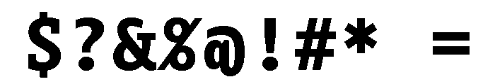 Aubusson Bold Font OTHER CHARS