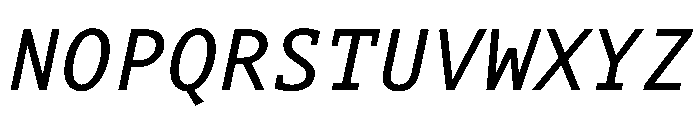 Aubusson Italic Font UPPERCASE