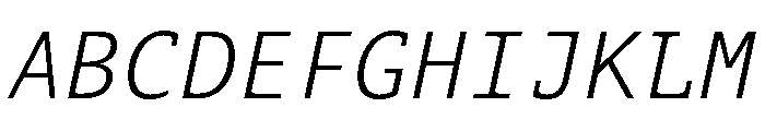 Aubusson Light Italic Font UPPERCASE