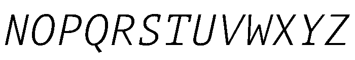 Aubusson Light Italic Font UPPERCASE