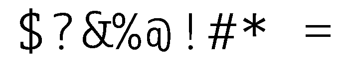 Aubusson Light Font OTHER CHARS