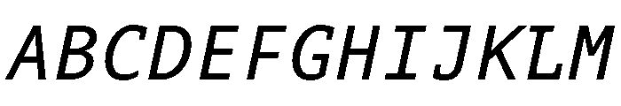 Aubusson Regular Italic Font UPPERCASE