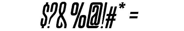 August Bold Italic Font OTHER CHARS