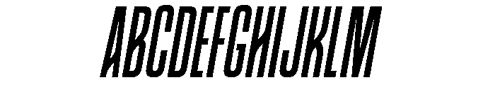 August Bold Italic Font UPPERCASE