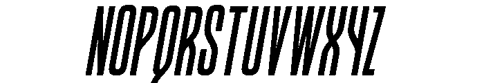 August Bold Italic Font UPPERCASE