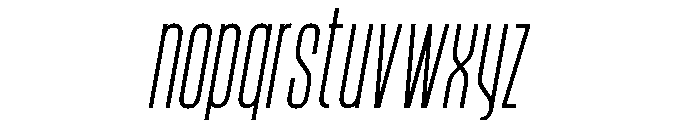 August Light Italic Font LOWERCASE